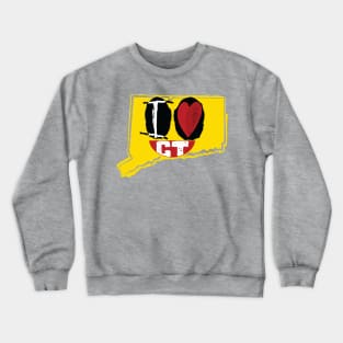 I Love Connecticut Smiling Happy Face Crewneck Sweatshirt